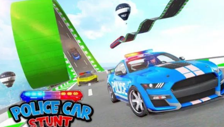 疯狂警车特技驾驶3D(PoliceMegaRampCargameRacingcarstunts3d)游戏