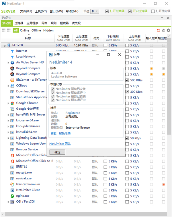 Netlimiter流量监控软件